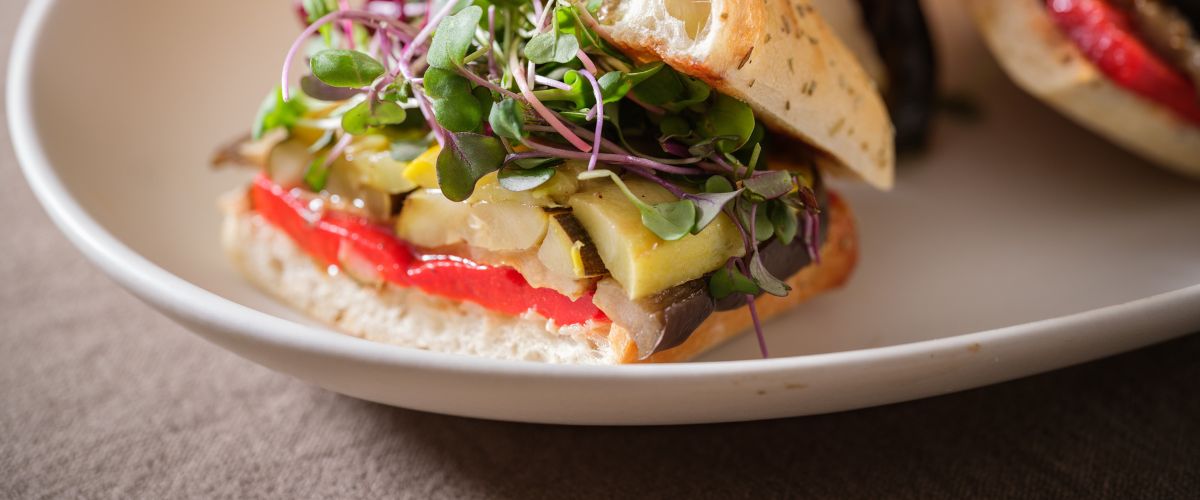 gourmet vegan vegetarian sandwich